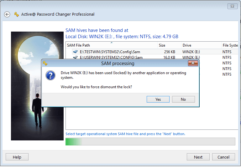 Password Changer: SAM processing important