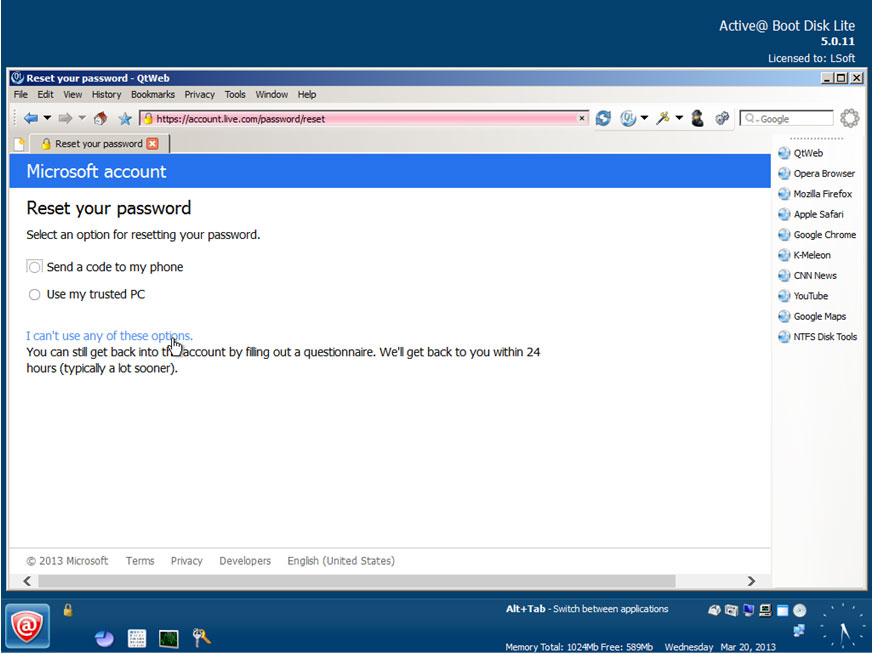 Password changer windows 8: Enter your Windows live 
account e-mail address