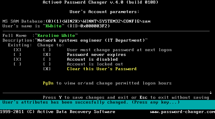 password reset software