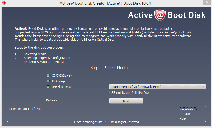 Active@ Boot Disk Creator