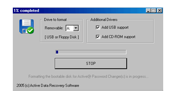 Password recovery software. Boot Disk